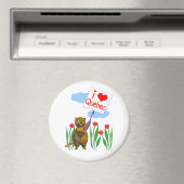 Canadian Beaver Loves Quebec Magneet (Insitu (Vaatwasser))