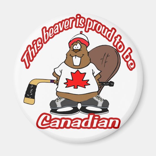 Canadian Beaver Magnet (Voorkant)
