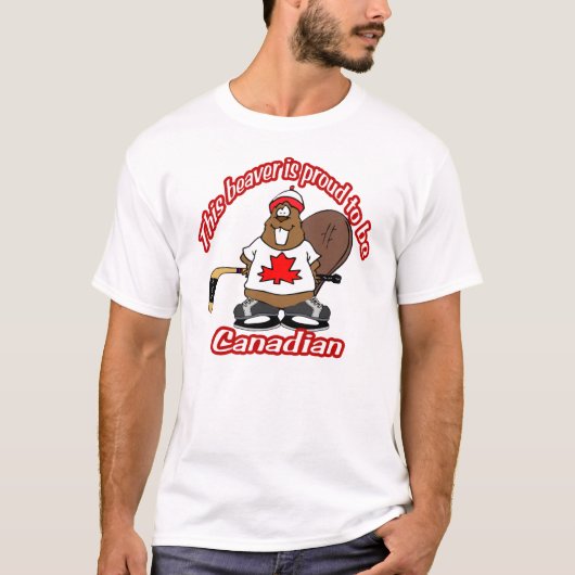 Canadian Beaver T-Shirt (Voorkant)