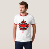 Canadian Beer Drink Champion T-shirt (Voorkant volledig)
