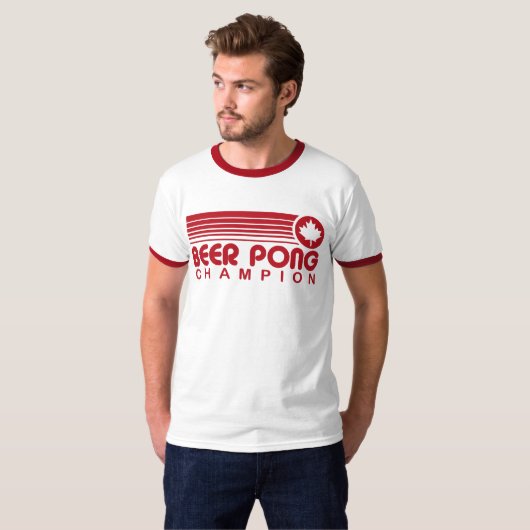 Canadian Beer Pong T-shirt (Voorkant volledig)