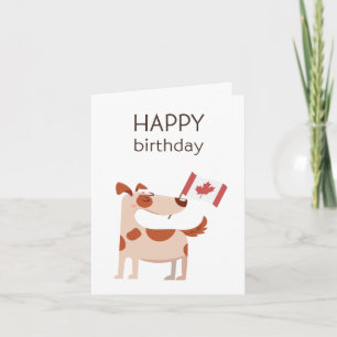 Canadian Birthday Kaart - Happy Birthday