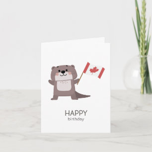 Canadian Birthday Kaart - Happy Birthday