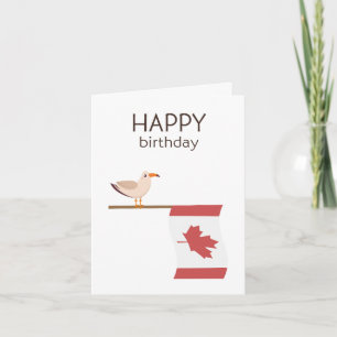 Canadian Birthday Kaart - Happy Birthday
