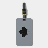 Canadian Black Maple Leaf Graphic Bagagelabel (Voorkant verticaal)