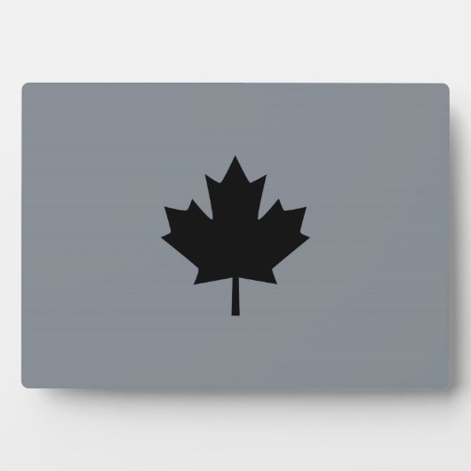 Canadian Black Maple Leaf Graphic Fotoplaat (voorkant)