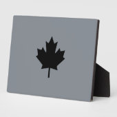Canadian Black Maple Leaf Graphic Fotoplaat (Zijkant)