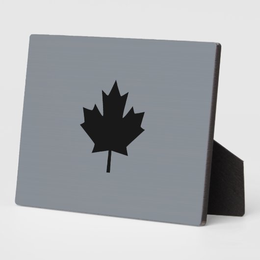 Canadian Black Maple Leaf Graphic Fotoplaat (Zijkant)