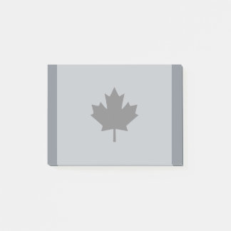 Canadian Black Maple Leaf Graphic Post-it® Notes