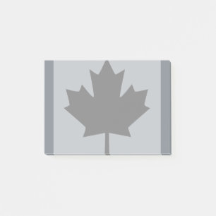Canadian Black Maple Leaf Graphic Post-it® Notes
