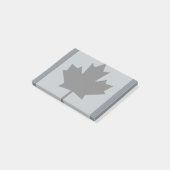 Canadian Black Maple Leaf Graphic Post-it® Notes (Schuin)