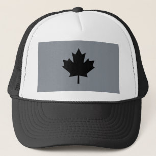 Canadian Black Maple Leaf Graphic Trucker Pet