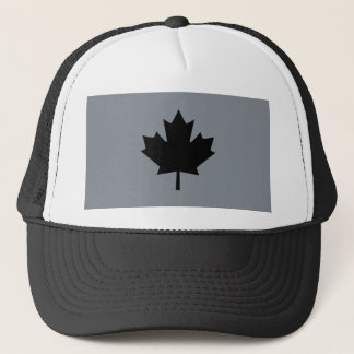 Canadian Black Maple Leaf Graphic Trucker Pet