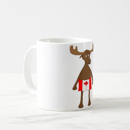 Canadian Boxer Short Moose Koffiemok (Voorkant links)