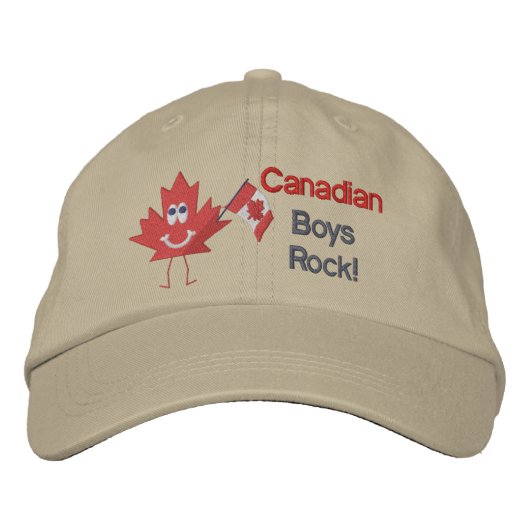Canadian Boys Rock Geborduurde Pet (Voorkant)
