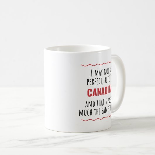 Canadian Canada Gift Idea Coffee Mok (Voorkant rechts)