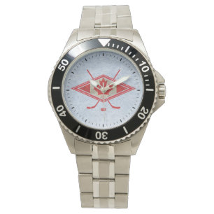 Canadian Canada Hockey Logo Watch, stijlkeuze Horloge