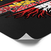 Canadian Canada Spain Spanish Tree Roots Flag Poster (Hoek)