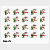 Canadian Chameleon Je bent Geweldige Vierkante Sticker (Vel)