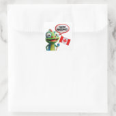 Canadian Chameleon Je bent Geweldige Vierkante Sticker (Tas)