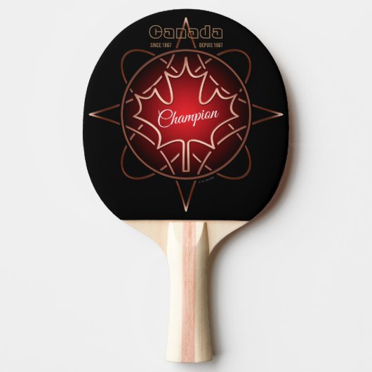 Canadian Champion Ping Pong Paddle Tafeltennisbatje (Voorkant)