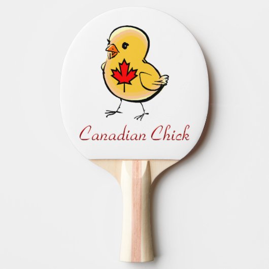 Canadian Chick Ping Pong Paddle Tafeltennisbatje (Voorkant)