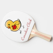 Canadian Chick Ping Pong Paddle Tafeltennisbatje (Zijkant)