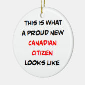 canadian citizen, proud new keramisch ornament (Links)