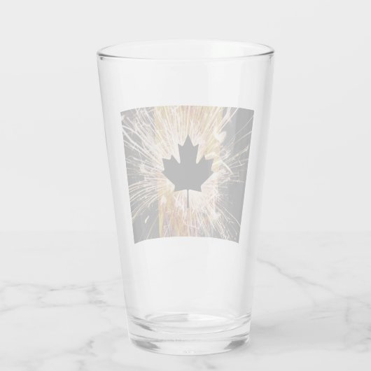 Canadian Construction Flag Glas (Achterkant)