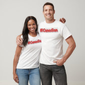 "#Canadian" Cute Design. Bestel nu T-shirt (Unisex)