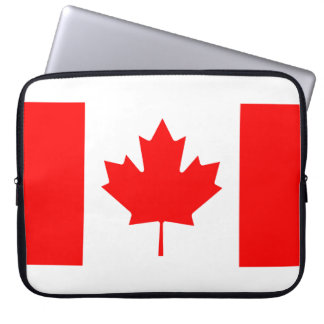 Canadian Flag afbeelding voor Neopreen Laptop Slee Laptop Sleeve