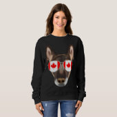 Canadian Flag Belgian Malinoi Dog Canada Pocket Trui (Voorkant volledig)