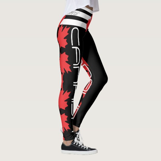 CANADIAN FLAG BLACK LEGGINGS HAVIC ACD (Rechts)