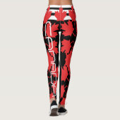 CANADIAN FLAG BLACK LEGGINGS HAVIC ACD (Achterkant)