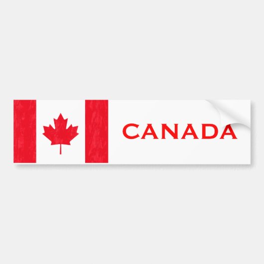 CANADIAN FLAG BUMPERSTICKER (Voorkant)