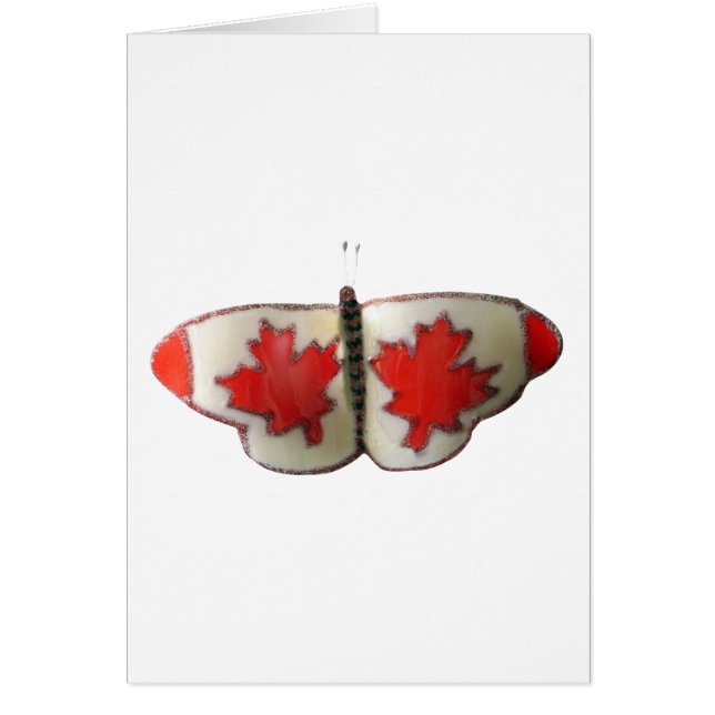 Canadian Flag Butterfly Design (Voorkant)