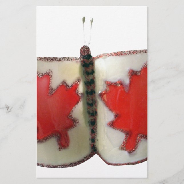 Canadian Flag Butterfly Design (Voorkant)