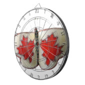 Canadian Flag Butterfly Design Dartbord (Voorkant Rechts)