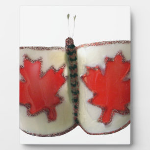 Canadian Flag Butterfly Design Fotoplaat