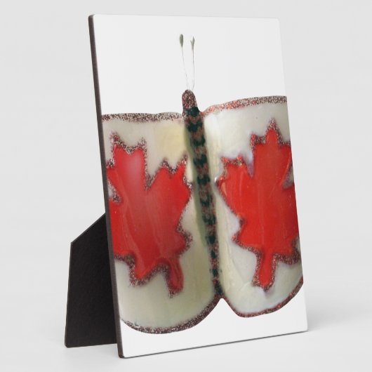 Canadian Flag Butterfly Design Fotoplaat (Zijkant)