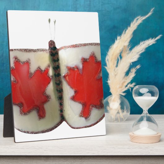 Canadian Flag Butterfly Design Fotoplaat (Zijkant)