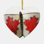 Canadian Flag Butterfly Design Keramisch Ornament (Voorkant)