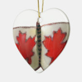 Canadian Flag Butterfly Design Keramisch Ornament (Links)