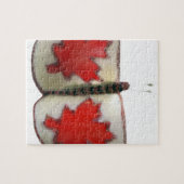 Canadian Flag Butterfly Design Legpuzzel (Horizontaal)