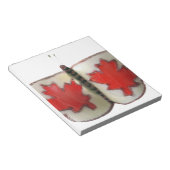 Canadian Flag Butterfly Design Notitieblok (Schuin)