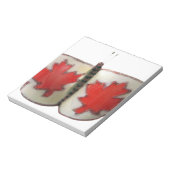 Canadian Flag Butterfly Design Notitieblok (Linkerzijde)