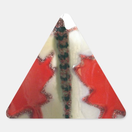 Canadian Flag Butterfly Design Sticker (Voorkant)