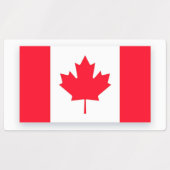 Canadian flag. CANADA.  Labels (Design 1)