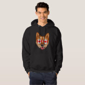 Canadian Flag Finnish Spitz Dog Canada Pocket Hoodie (Voorkant volledig)