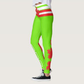 CANADIAN FLAG FLOURESCENT GROENE LEGGINGS HAVIC AC (Links)
